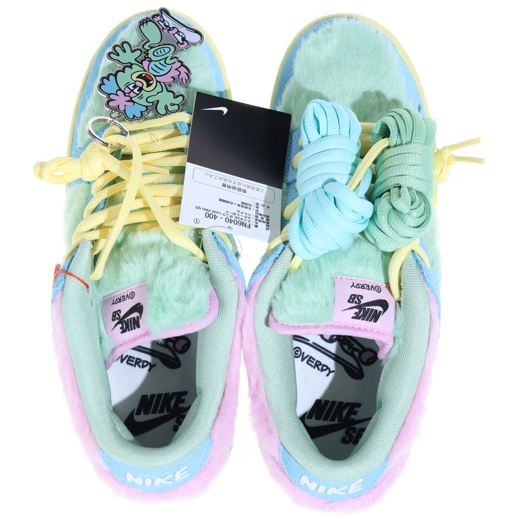 NIKE SB(ナイキエスビー) ×VERDY DUNK LOW PRO QS VISTY BLUE GAZE AND ENAMEL GREEN FN6040-400 ヴェルディ ダンク プロ ヴィスティ ローカットスニーカー US9/27.0cm マルチ
