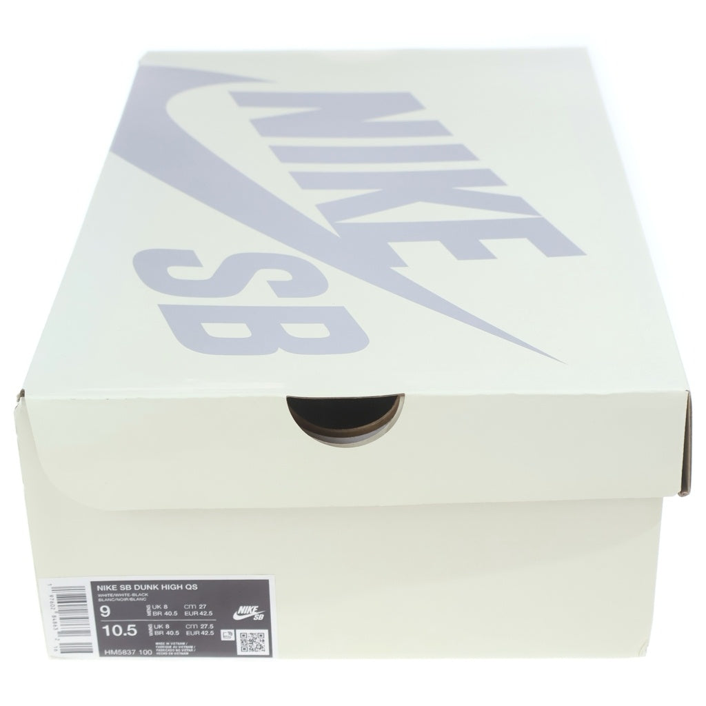 NIKE SB(ナイキエスビー) ×ANTIHERO DUNK HIGH QS WHITE HM5837-100 アンタイヒーロー ダンク ハイカットスニーカー US9/27.0cm ホワイト