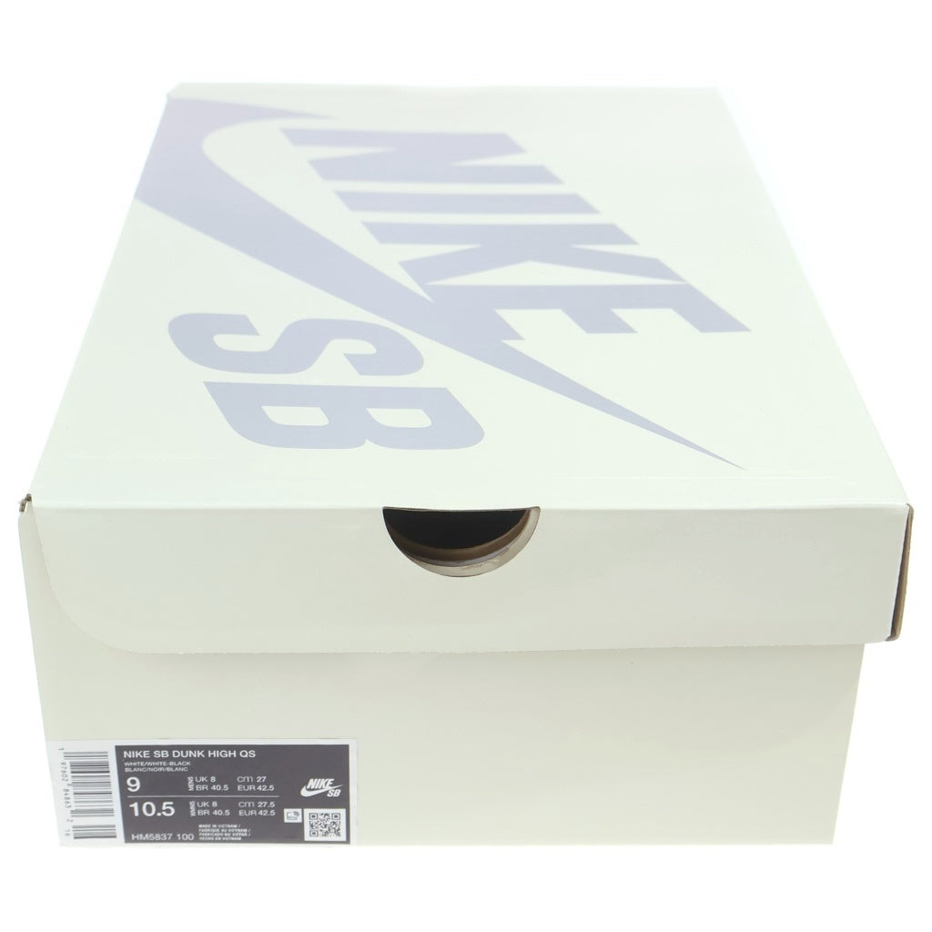 NIKE SB(ナイキエスビー) ×ANTIHERO DUNK HIGH QS WHITE HM5837-100 アンタイヒーロー ダンク ハイカットスニーカー US9/27.0cm ホワイト