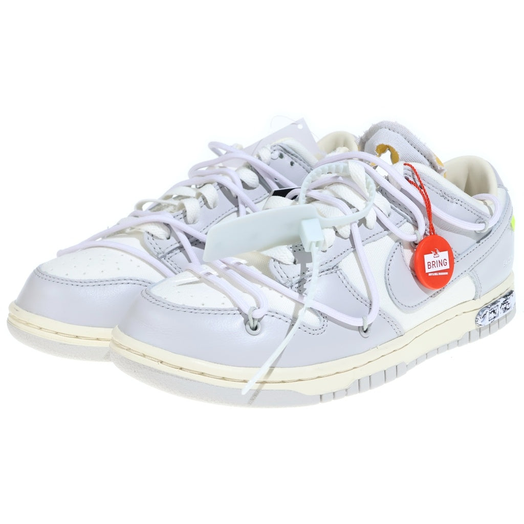 NIKE(ナイキ) OFF-WHITE DUNK LOW 1 OF 50 DM1602-123 オフホワイト ダンク 49番 ローカットスニーカーUS8.5/26.5cm ホワイト /グレー