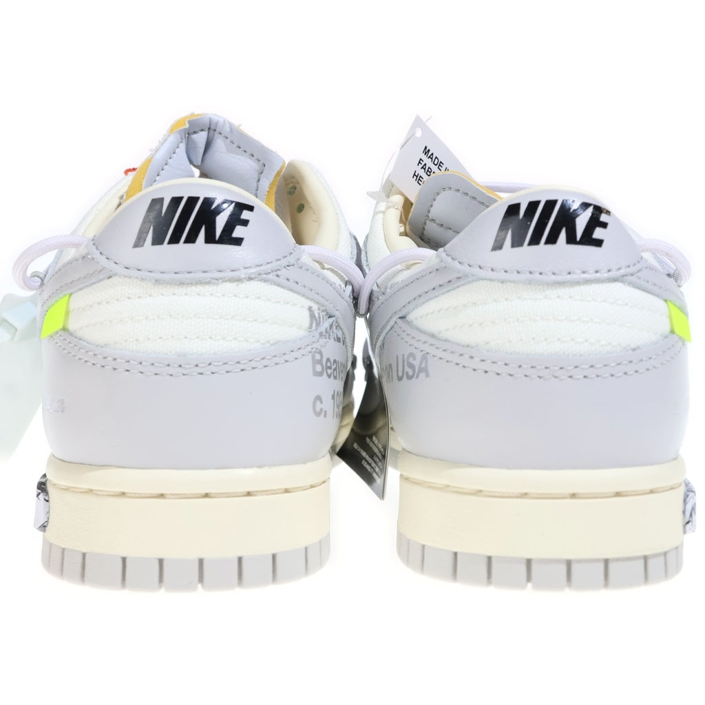 NIKE(ナイキ) OFF-WHITE DUNK LOW 1 OF 50 DM1602-123 オフホワイト ダンク 49番 ローカットスニーカーUS8.5/26.5cm ホワイト /グレー