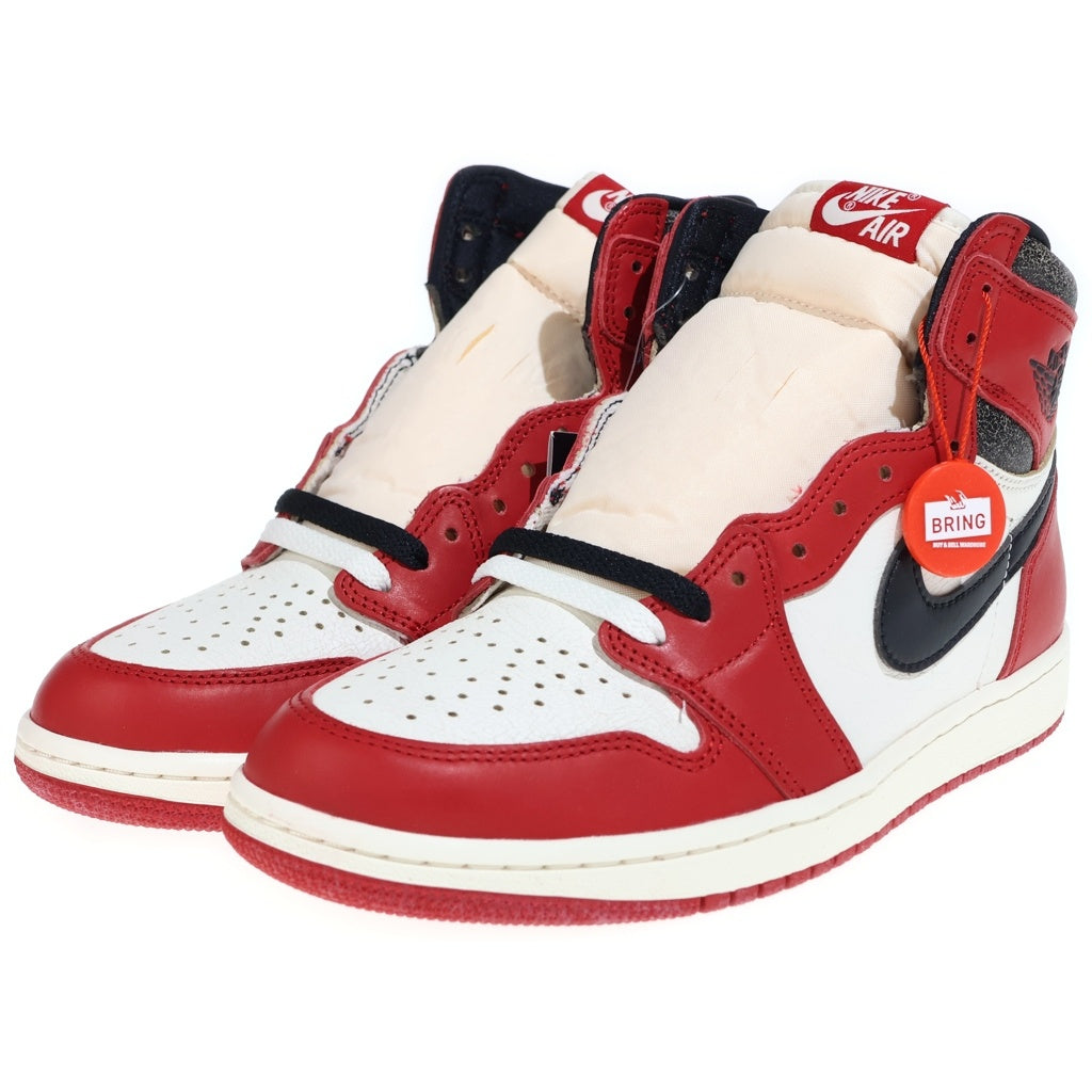 NIKE(ナイキ) AIR JORDAN 1 HIGH OG DZ5485-612 エアジョーダン1 ロスト&ファウンド シカゴ ハイカットスニーカー US9/27.0cm ホワイト/レッド