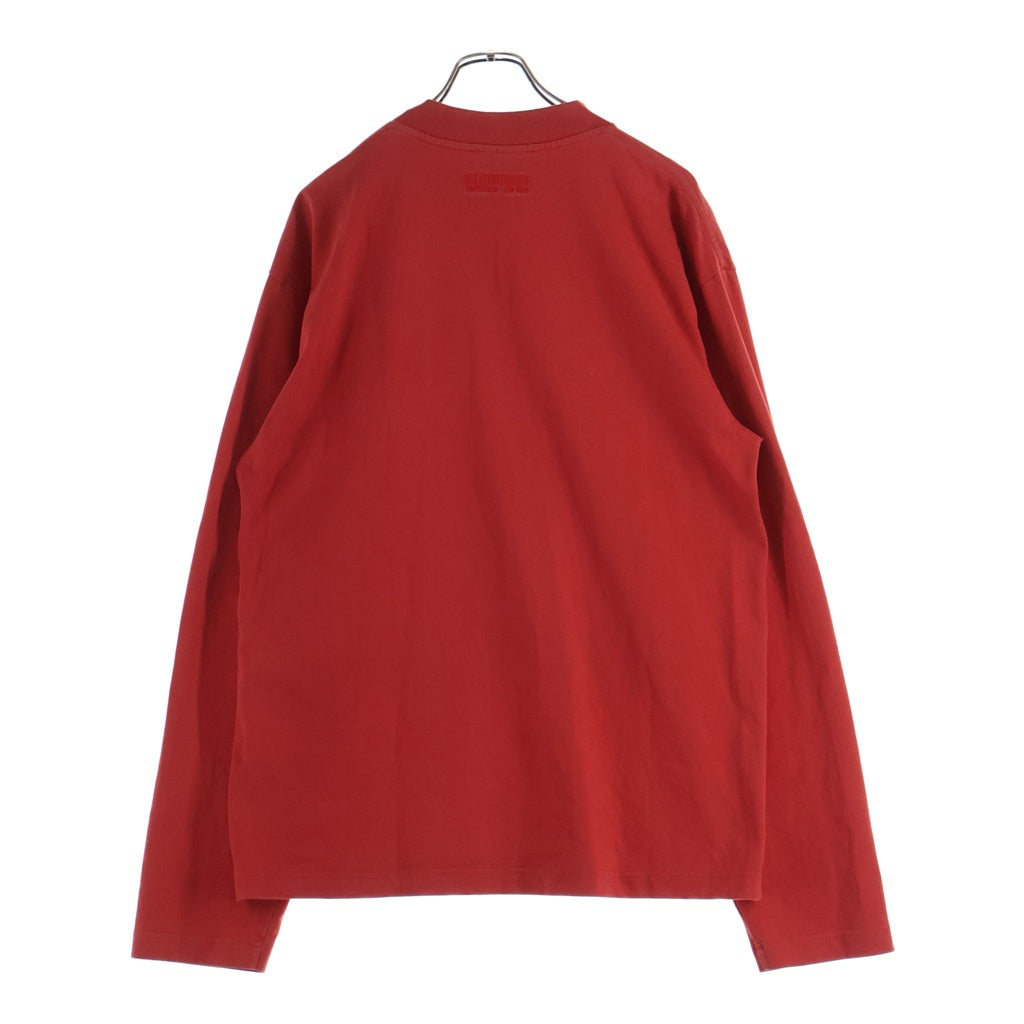 VETEMENTS(ヴェトモン) 18SS×TOMMY HILFIGER トミーヒルフィガー ロゴプリント 長袖Tシャツ MSS18TR45 レッド