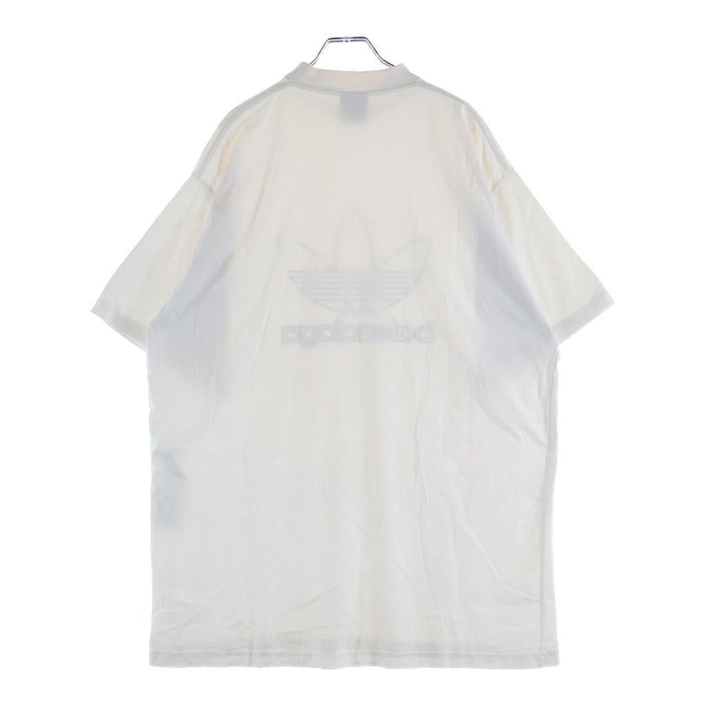 BALENCIAGA(バレンシアガ) 23SS ×adidas アディダス ロゴ刺繍 クルーネック 半袖Tシャツ 723976 TNVN8 ホワイト