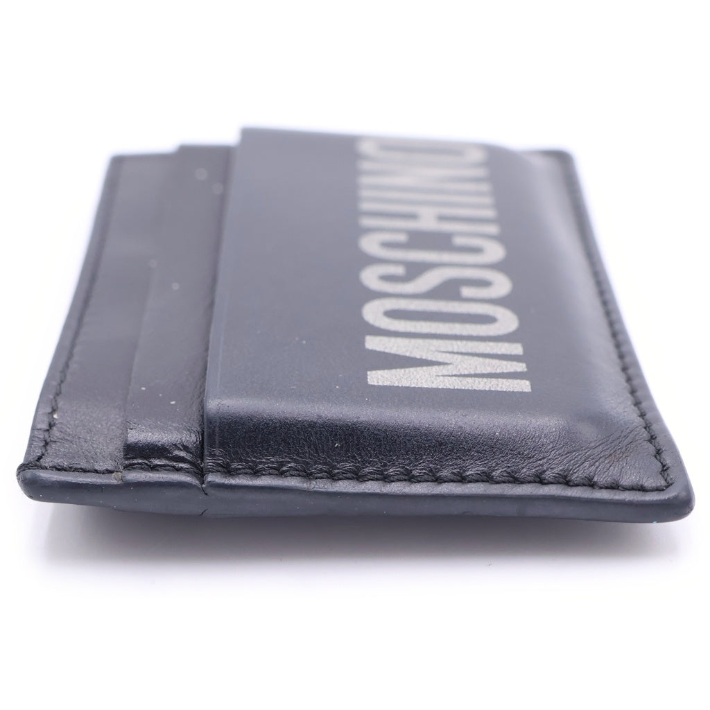 MOSCHINO(モスキーノ) Card Holder ロゴプリント カードホルダー カードケース ブラック