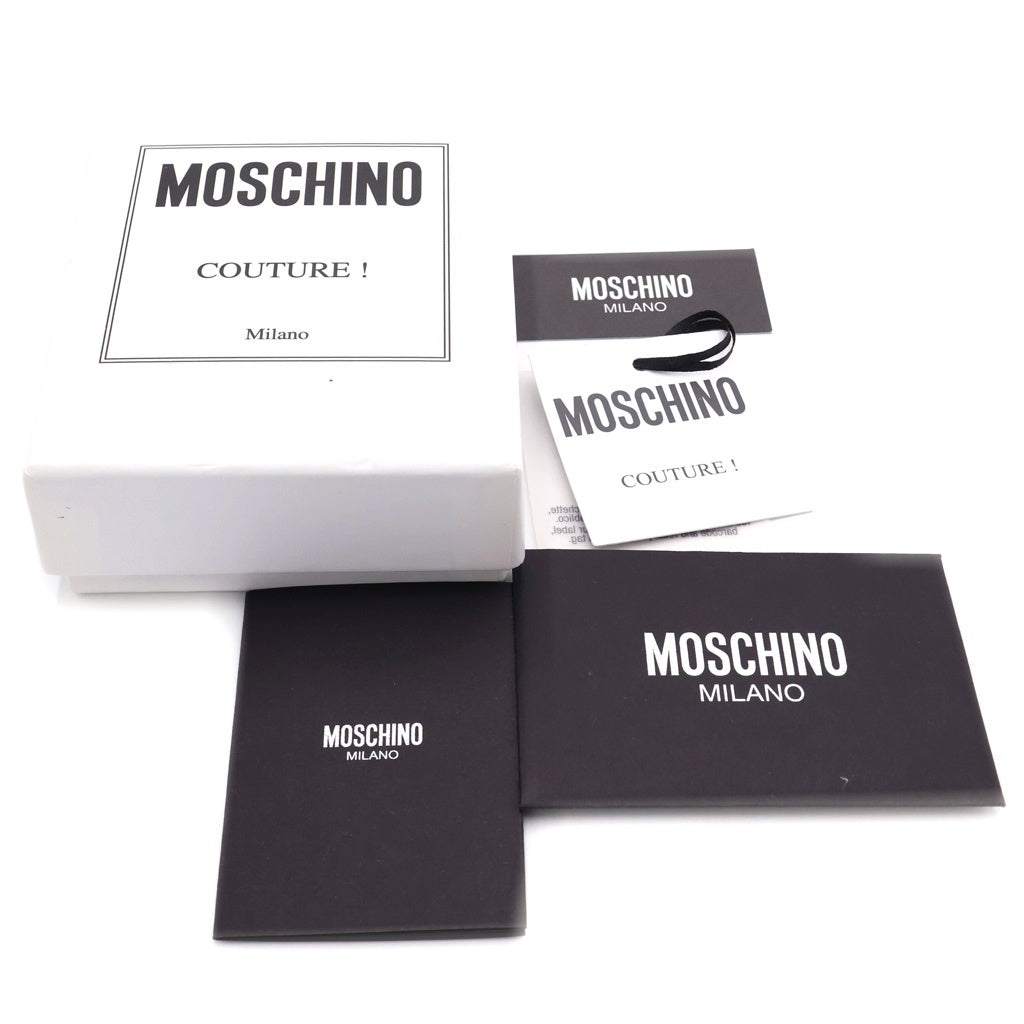 MOSCHINO(モスキーノ) Card Holder ロゴプリント カードホルダー カードケース ブラック