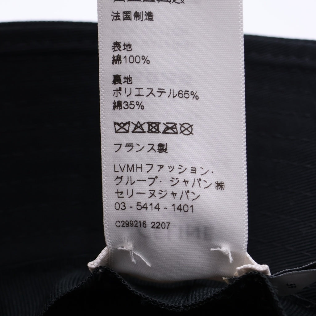 CELINE(セリーヌ) LOGO BUCKET HAT ロゴプリント バケットハット ブラック 2AUO1968P