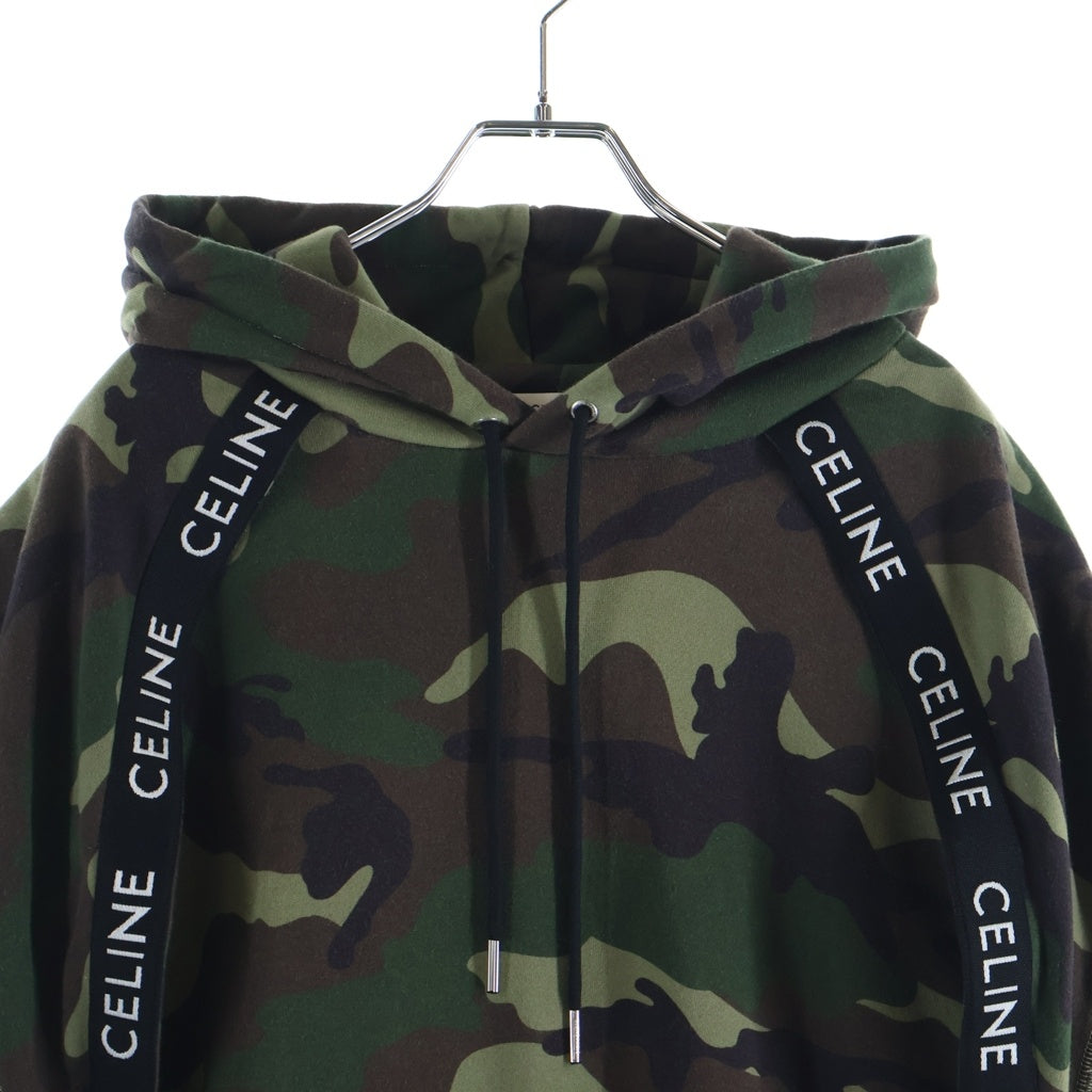 CELINE(セリーヌ) 23AW Bands Hoodie 迷彩 プルオーバーパーカー カモフラ 2Y85A885M