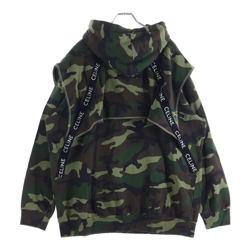 CELINE(セリーヌ) 23AW Bands Hoodie 迷彩 プルオーバーパーカー カモフラ 2Y85A885M