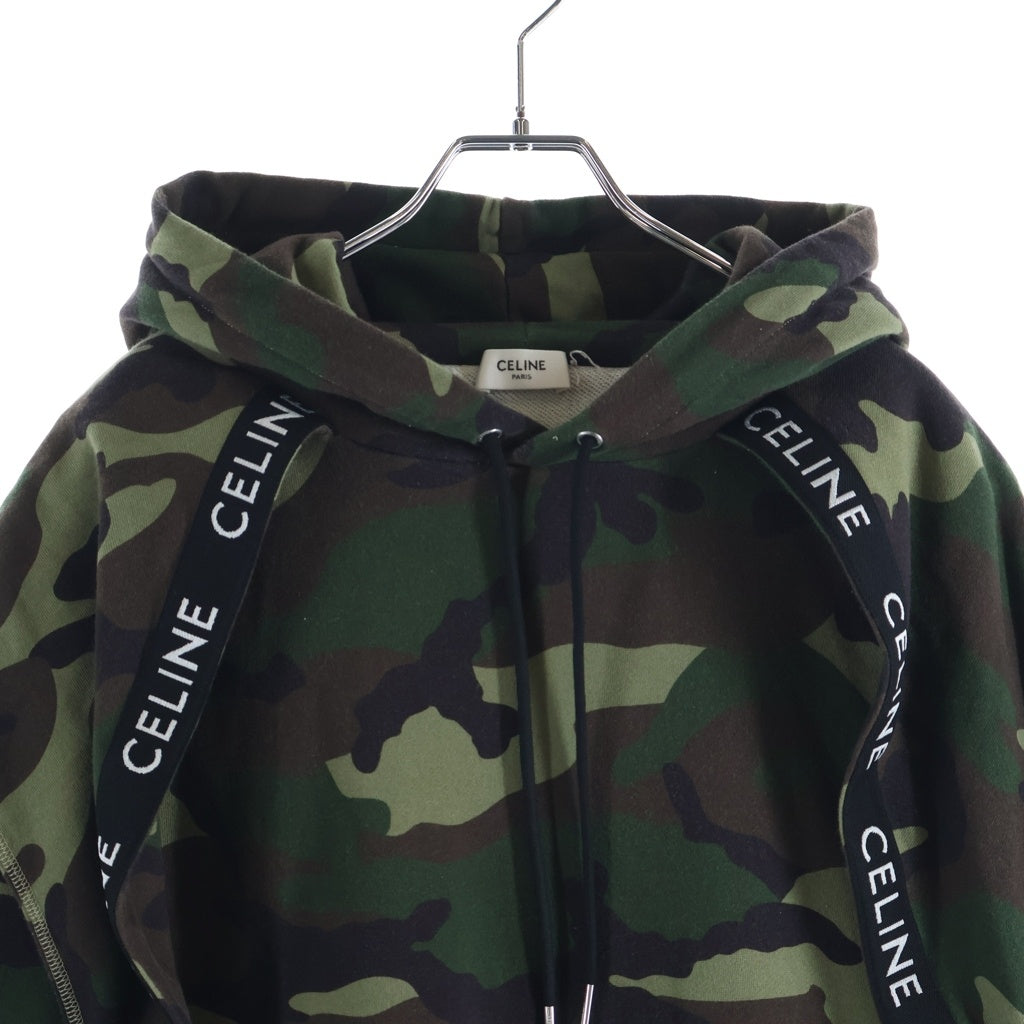 CELINE(セリーヌ) 23AW Bands Hoodie 迷彩 プルオーバーパーカー カモフラ 2Y85A885M