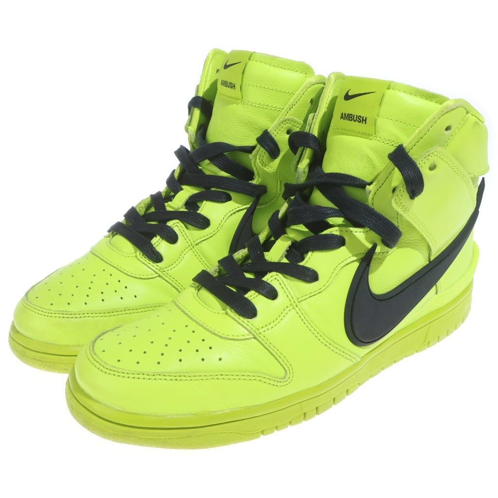 NIKE(ナイキ) ×AMBUSH DUNK HIGH FLASH LIME CU7544-300 アンブッシュ ダンク フラッシュライム ハイカットスニーカーUS11/29.0cm イエロー