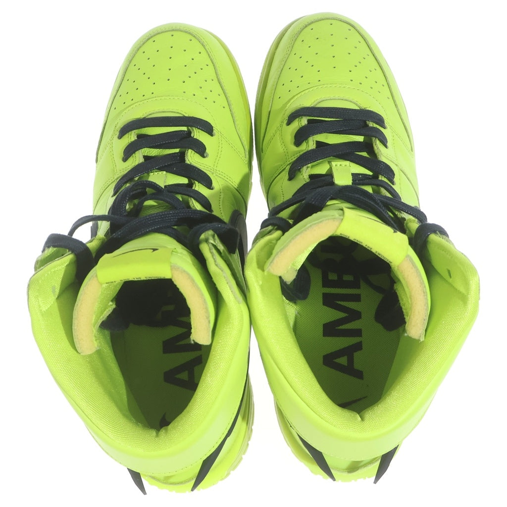 NIKE(ナイキ) ×AMBUSH DUNK HIGH FLASH LIME CU7544-300 アンブッシュ ダンク フラッシュライム ハイカットスニーカーUS11/29.0cm イエロー