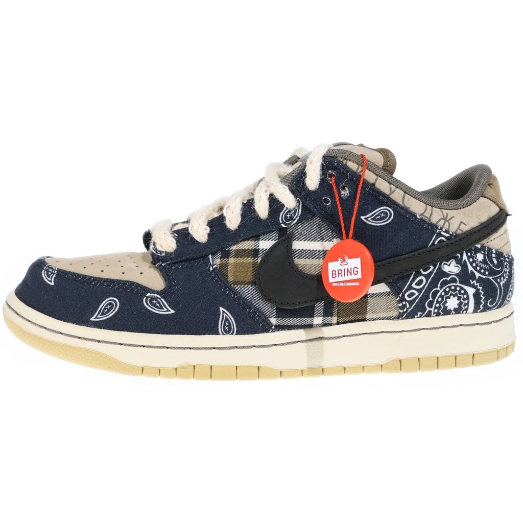 NIKE SB(ナイキエスビー) ×TRAVIS SCOTT DUNK LOW PRM QS CACTUS JACK CT5053-001 トラヴィススコット ダンク カクタスジャック ローカットスニーカー US8/26.0cm ベージュ