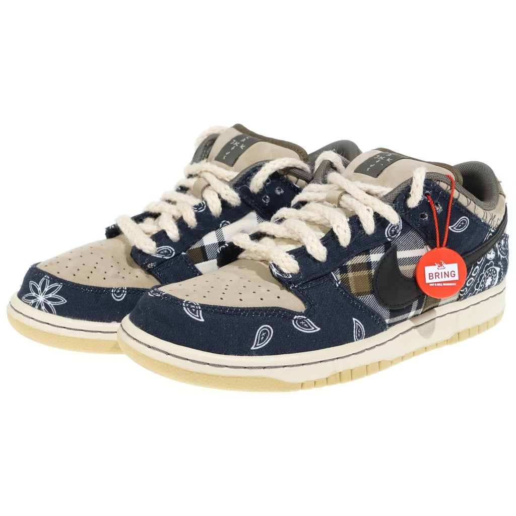 NIKE SB(ナイキエスビー) ×TRAVIS SCOTT DUNK LOW PRM QS CACTUS JACK CT5053-001 トラヴィススコット ダンク カクタスジャック ローカットスニーカー US8/26.0cm ベージュ