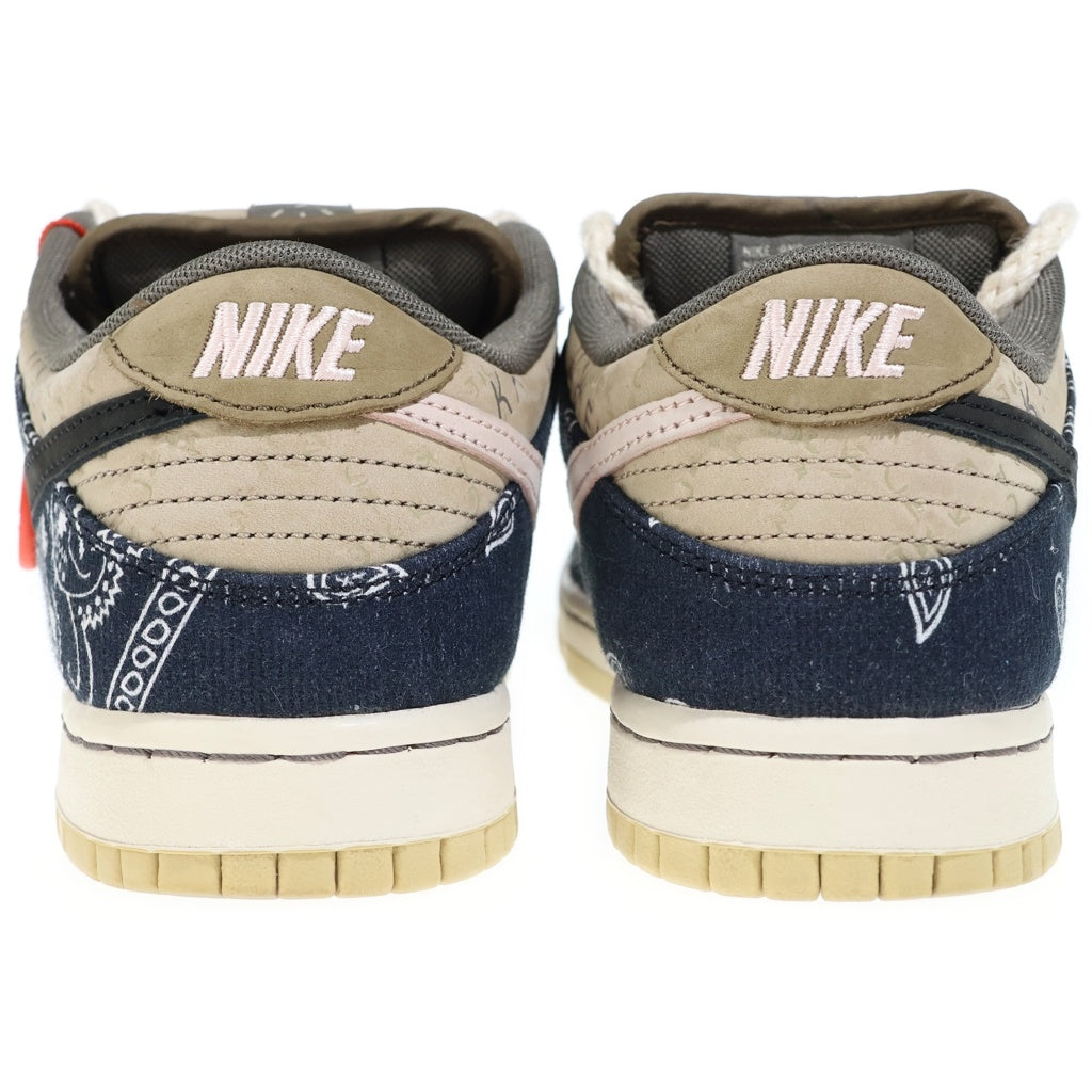 NIKE SB(ナイキエスビー) ×TRAVIS SCOTT DUNK LOW PRM QS CACTUS JACK CT5053-001 トラヴィススコット ダンク カクタスジャック ローカットスニーカー US8/26.0cm ベージュ