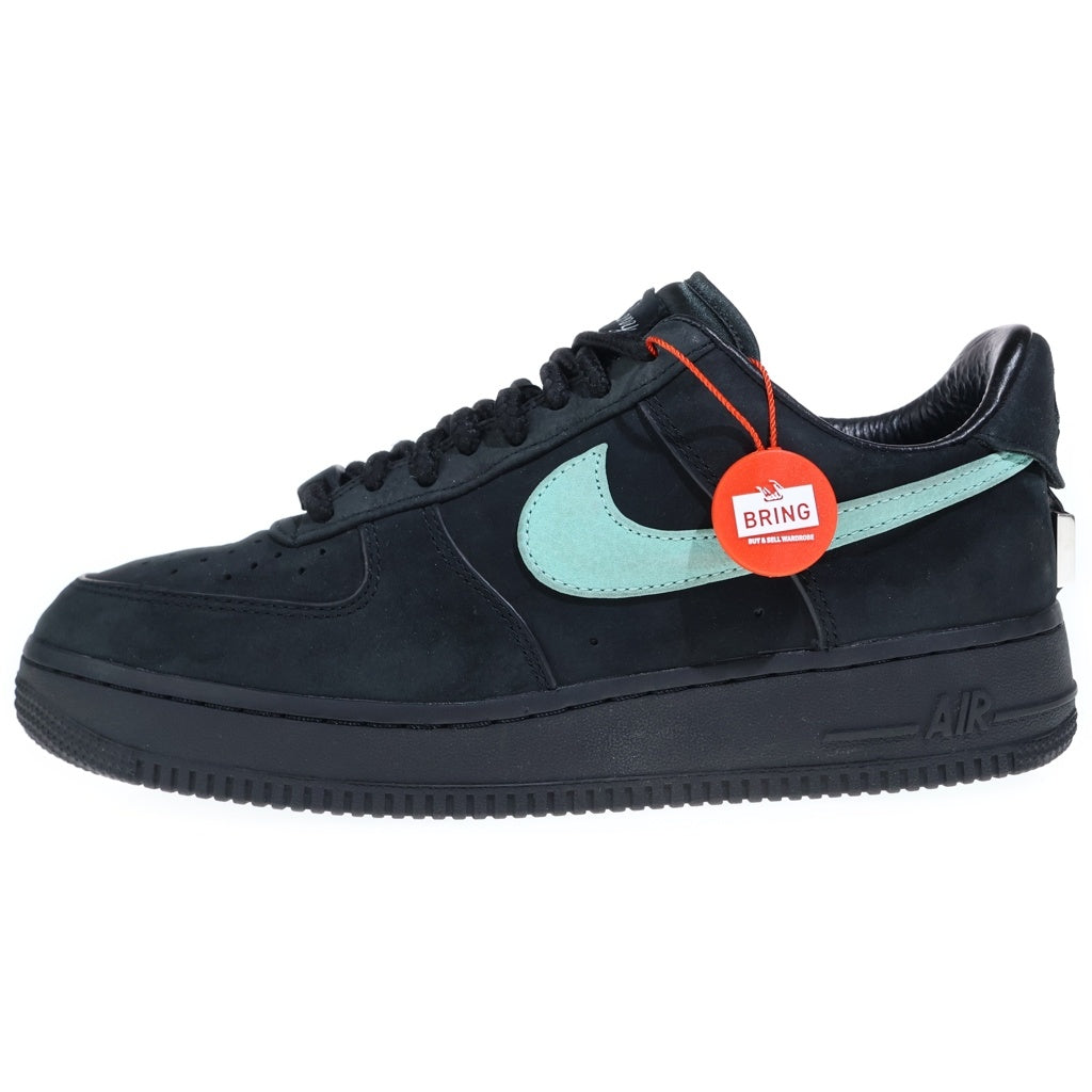 NIKE(ナイキ) ×TIFFANY&CO AIR FORCE 1 LOW 1837 BLACK DZ1382-001 ティファニー エアフォース1 ローカットスニーカー US8/26.0cm ブラック/ターコイズ