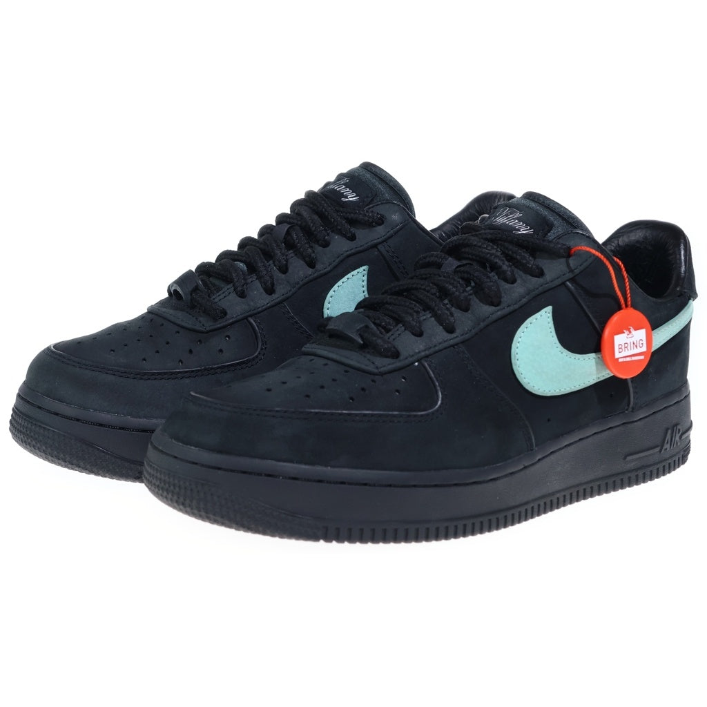 NIKE(ナイキ) ×TIFFANY&CO AIR FORCE 1 LOW 1837 BLACK DZ1382-001 ティファニー エアフォース1 ローカットスニーカー US8/26.0cm ブラック/ターコイズ