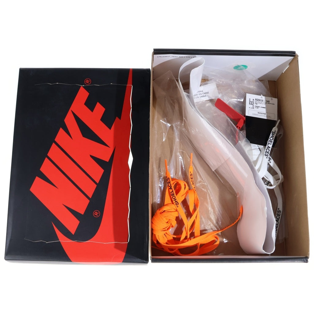 NIKE(ナイキ) ×OFF-WHITE AIR JORDAN 1 POWDER BLUE UNC AQ0818-148 オフホワイト エアジョーダン1 パウダーブルー ハイカットスニーカー US8.5/26.5cm ホワイト/ブルー