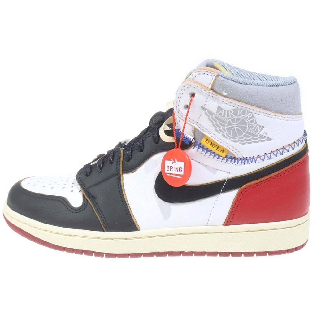 NIKE(ナイキ) ×UNION AIR JORDAN 1 RETRO HI NRG BV1300-106 ユニオン エアジョーダン1 ハイカットスニーカー US8.5/26.5cm レッド/ホワイト