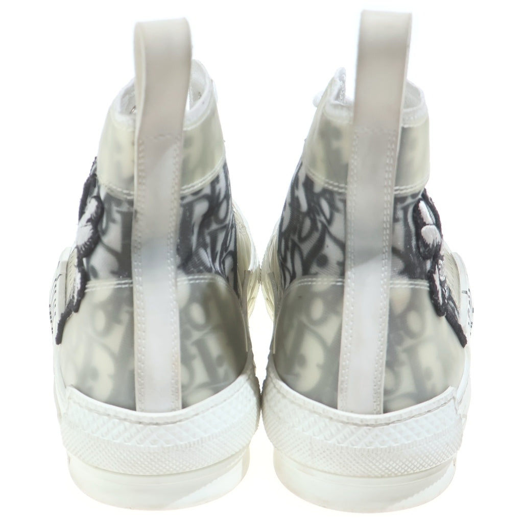Christian Dior(クリスチャンディオール) ×Shawn Stussy B23 High Top Sneaker Noir 3SH118YYO ショーンステューシー オブリーク柄 ハイカットスニーカー ノワール グレー/ホワイト