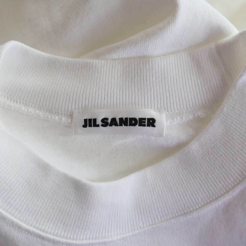 JIL SANDER(ジルサンダー) フロントロゴプリント 半袖Tシャツ コットン JSMP707020 ホワイト