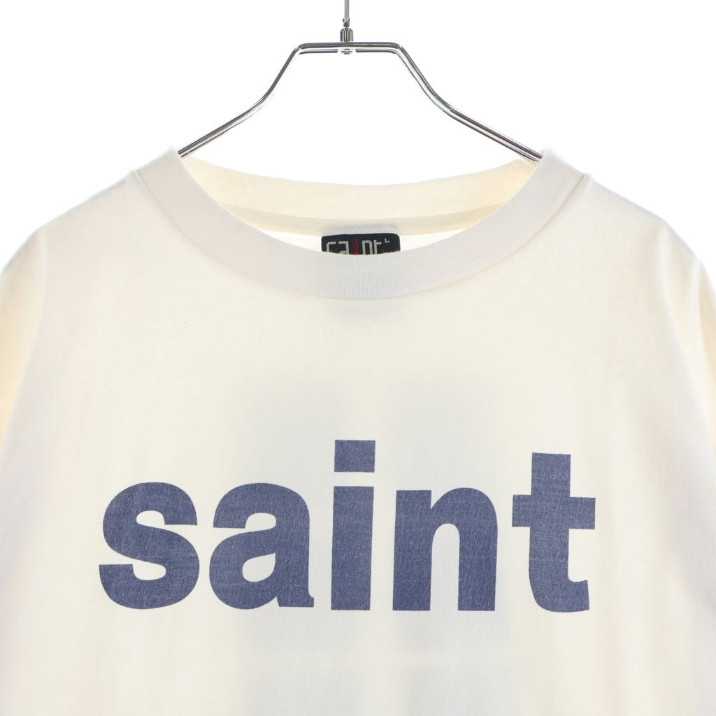 SAINT MICHAEL(セントマイケル) 21SS Door Tee ヴィンテージ加工 ドア 半袖Tシャツ SM-S21-0000-001 ホワイト