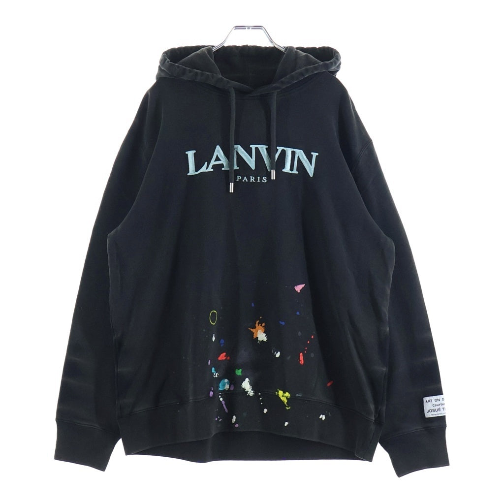 LANVIN(ランバン) 22SS x Gallery Dept. Graphic Print Hoodie ギャラリー デプト スウェットプルオーバーパーカー RM-TOG698-JR32-P22 ブラック