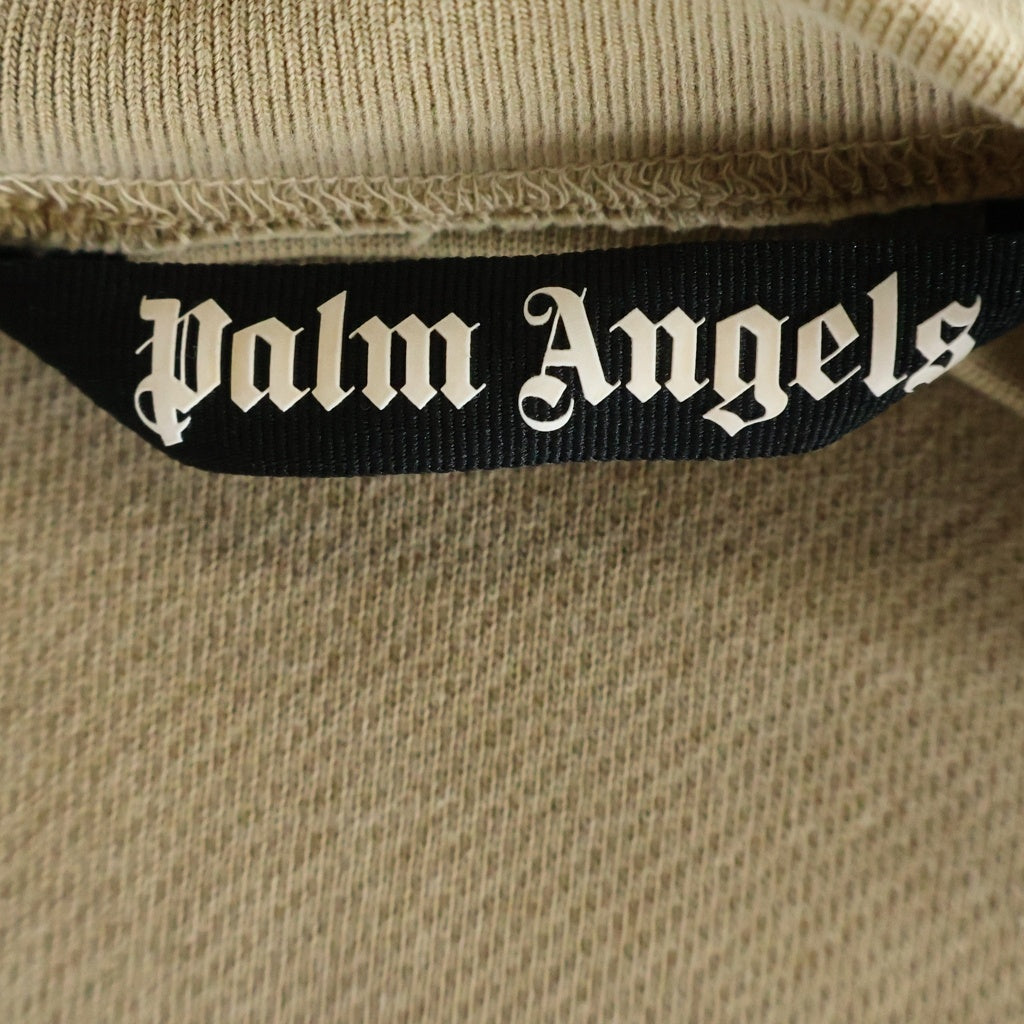 Palm Angels(パームエンジェルス) GD Curved Logo Crew フロントロゴプリント スウェットトレーナー PMBA026F21FLE004 ブラウン