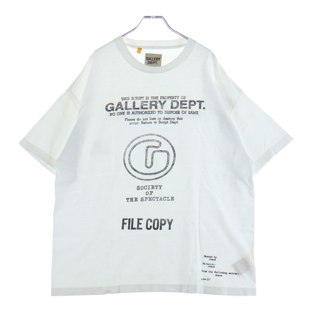 GALLERY DEPT.(ギャラリーデプト) File Copy Tee ファイルコピー 半袖Tシャツ ホワイト