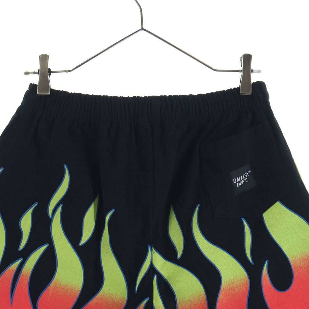 GALLERY DEPT.(ギャラリーデプト) Flame Shorts フレーム ショートパンツ ハーフパンツ ブラック