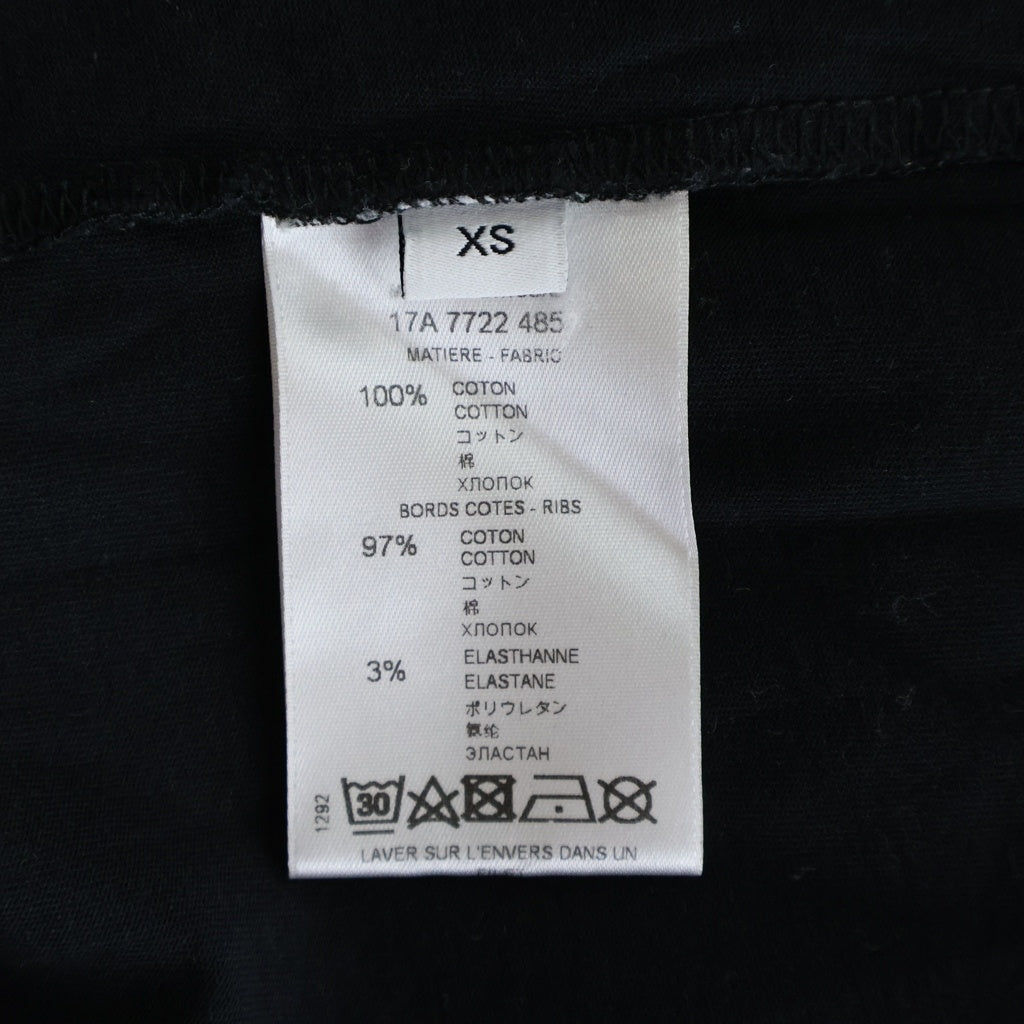 GIVENCHY(ジバンシィ) ダメージ加工 ロゴプリント 半袖Tシャツ 17A 7722 485 ブラック