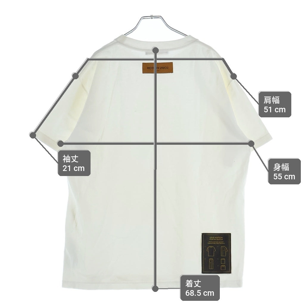 LOUIS VUITTON(ルイヴィトン) インサイドアウト クルーネック 半袖Tシャツ コットン RM212Q JYN HIY47W ホワイト