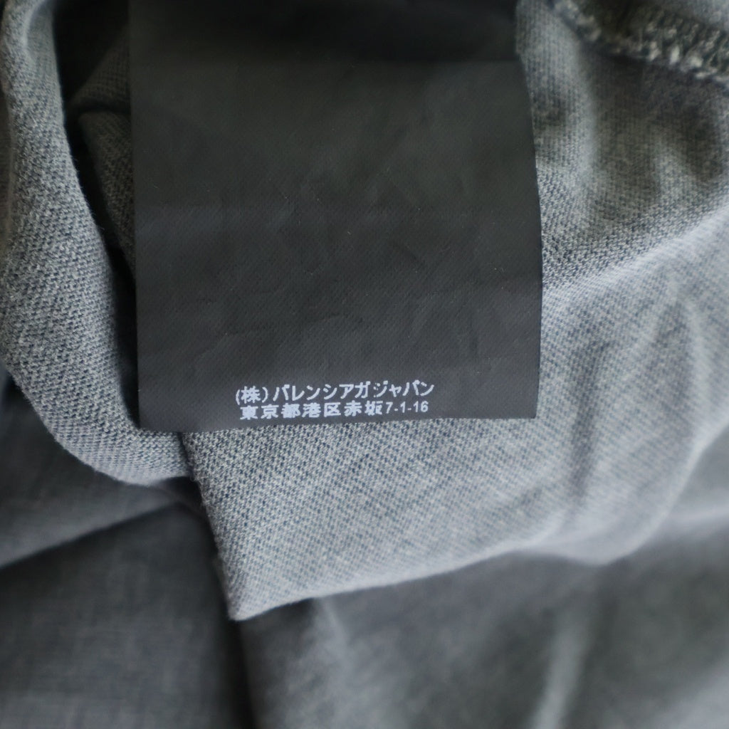 BALENCIAGA(バレンシアガ) パリ ヴィンテージプリント 半袖Tシャツ 485978 TUK22 グレー