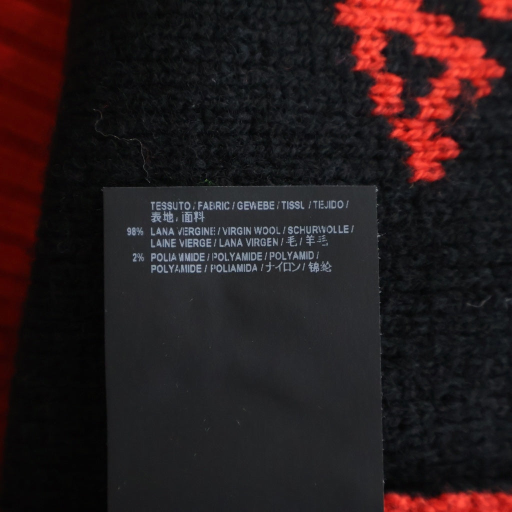 BALENCIAGA(バレンシアガ) LOGO CREW KNIT ロゴニット セーター ウール 542601 T1473 レッド