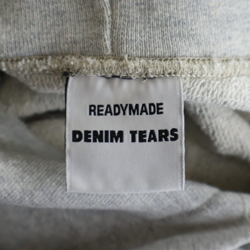 READY MADE(レディメイド) 22AW ×DENIM TEARS COTTON WREATH HOODIE デニムティアーズ スウェットプルオーバーパーカー RE-DT-GY-00-00-08 グレー