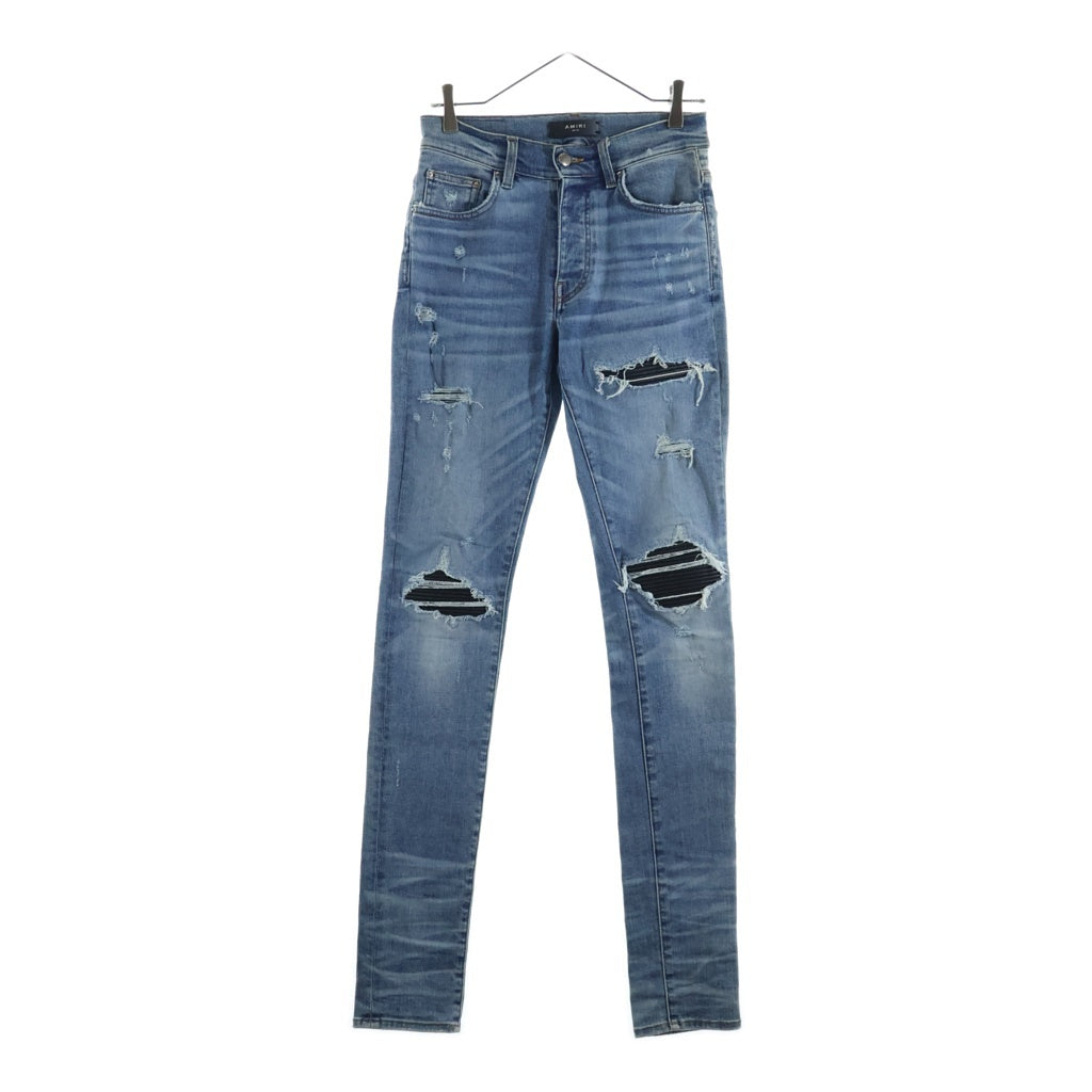 AMIRI(アミリ) MX1 Destroyed Bandana Jeans ディストロイド ダメージ加工 スキニー デニムパンツ インディゴ