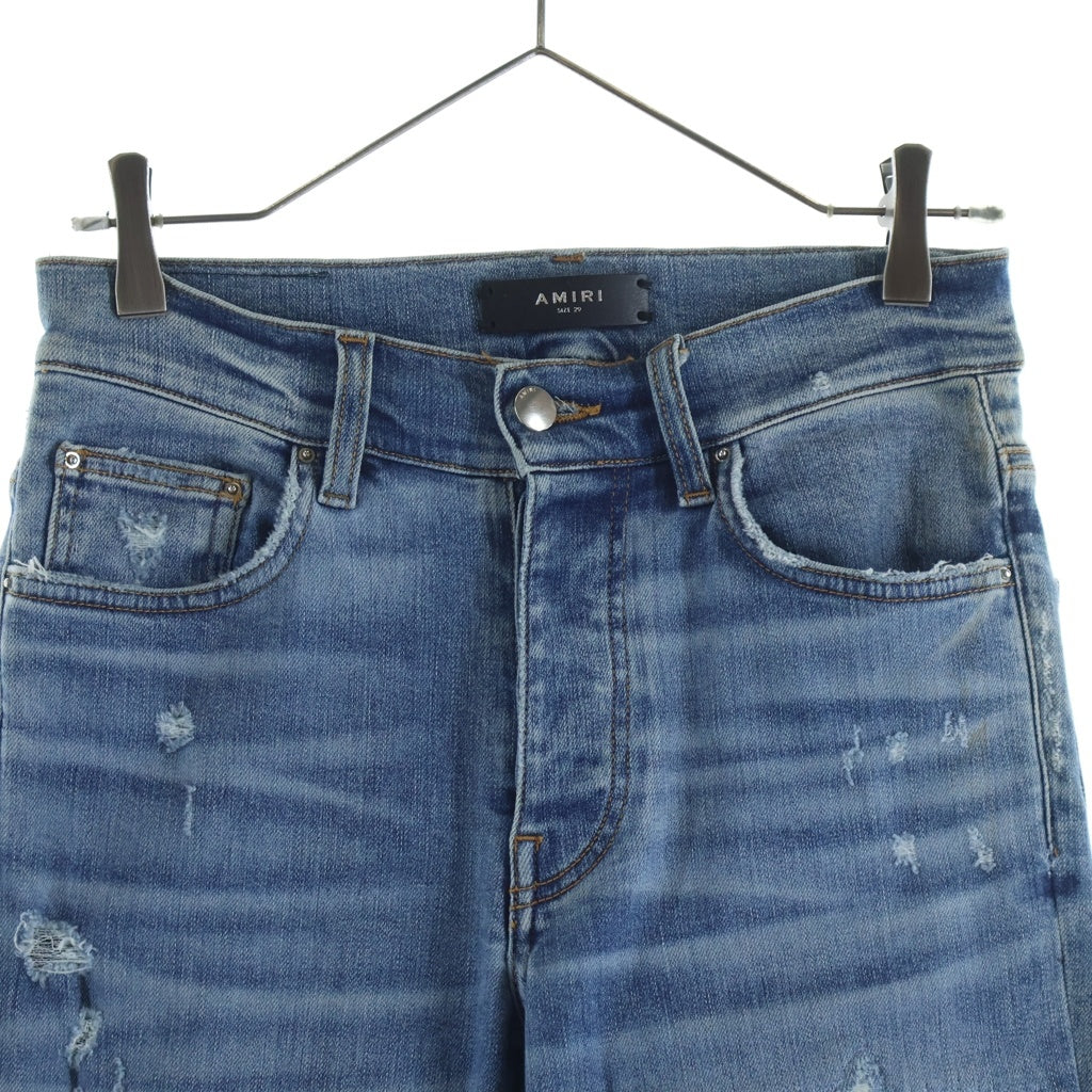 AMIRI(アミリ) MX1 Destroyed Bandana Jeans ディストロイド ダメージ加工 スキニー デニムパンツ インディゴ
