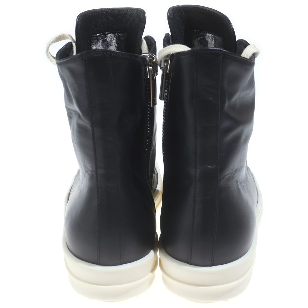 Rick Owens(リックオウエンス) 22AW SNEAKERS レザー ハイカットスニーカー ブラック/ホワイト 41