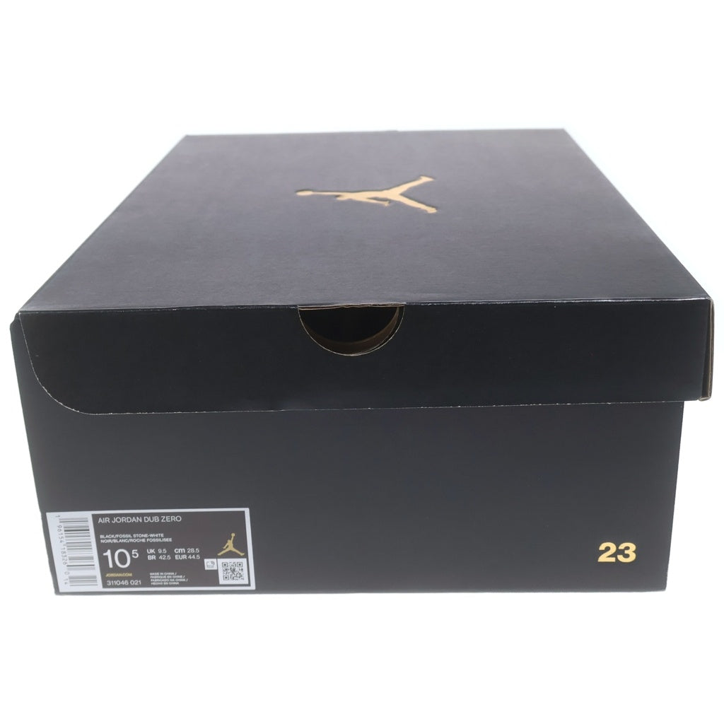 NIKE(ナイキ) AIR JORDAN DUB ZERO 311046-021 エアジョーダン ダブ ゼロ ミッドカットスニーカー US10.5/28.5cm ブラック