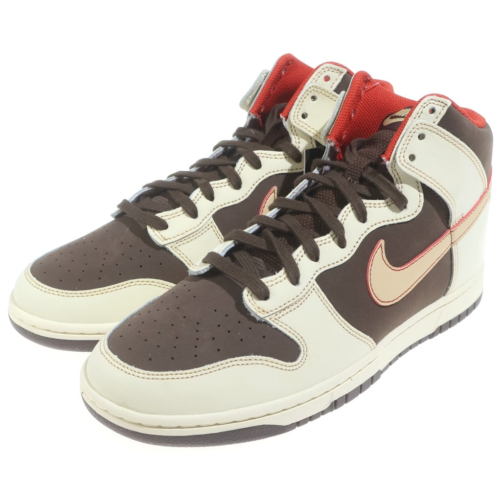 NIKE(ナイキ) DUNK HI RETRO SE FB8892-200 ダンク バロックブラウン ハイカットスニーカー US10.5/28.5cm ブラウン/ベージュ