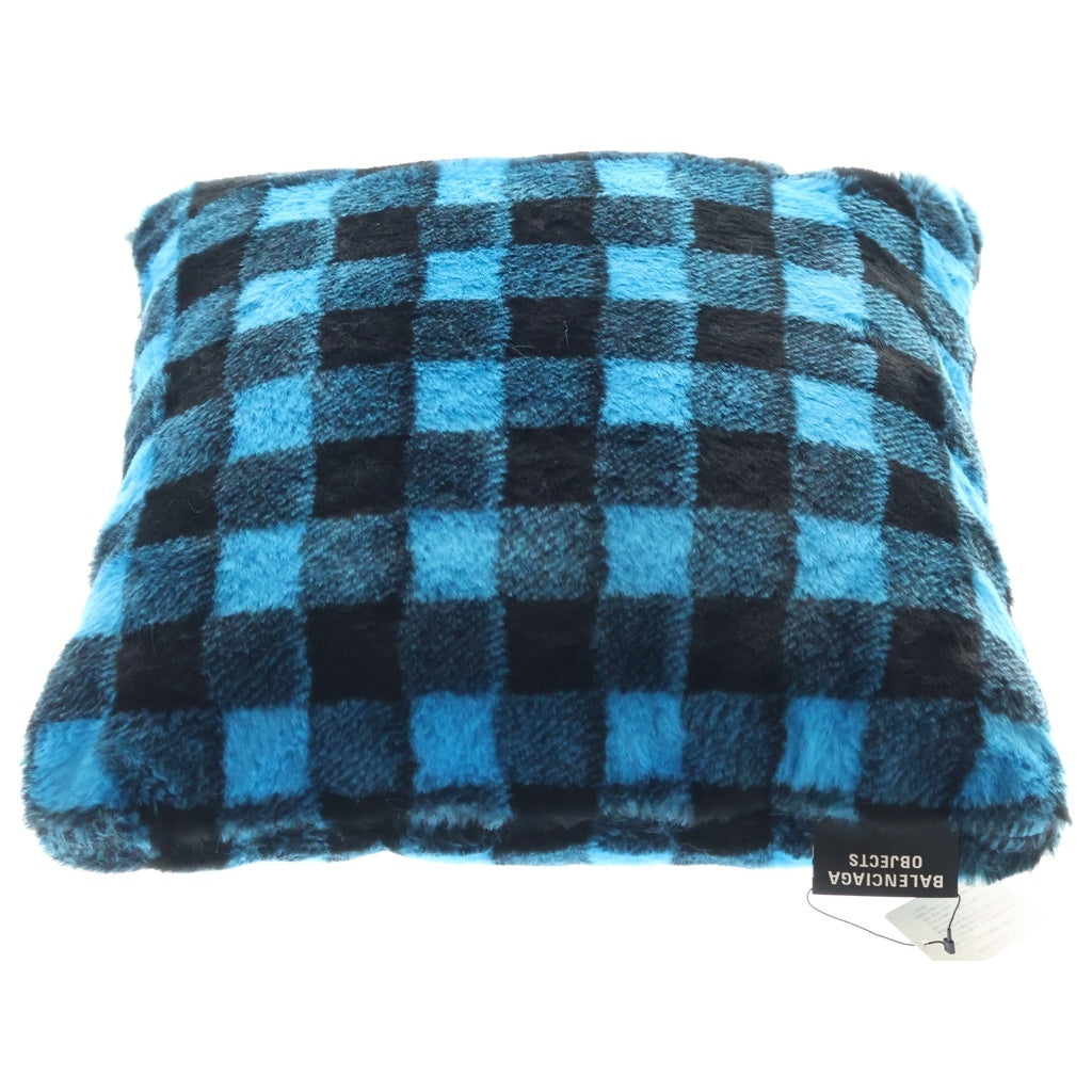 BALENCIAGA(バレンシアガ) Vichy Faux-Fur Cushion ヴィシー フェイクファー クッション 698554 T0122