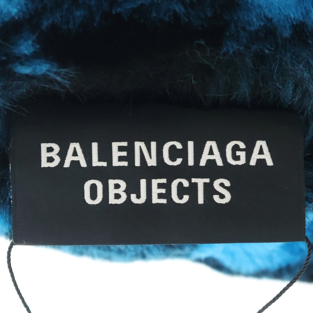 BALENCIAGA(バレンシアガ) Vichy Faux-Fur Cushion ヴィシー フェイクファー クッション 698554 T0122