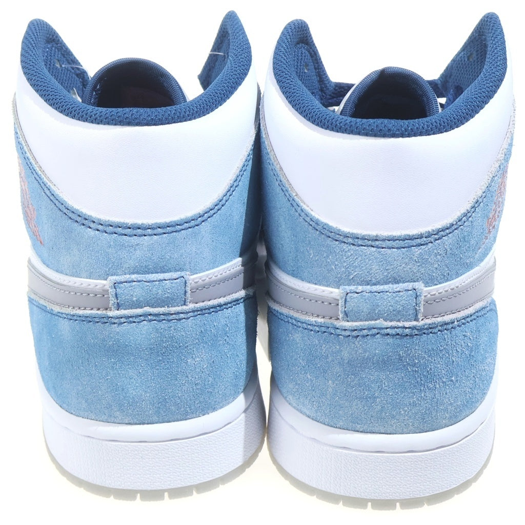 NIKE(ナイキ) AIR JORDAN1 MID SE HYPER ROYAL DN3706-401 エアジョーダン1 ミッドカットスニーカー US10/28.0cm ホワイト/ブルー