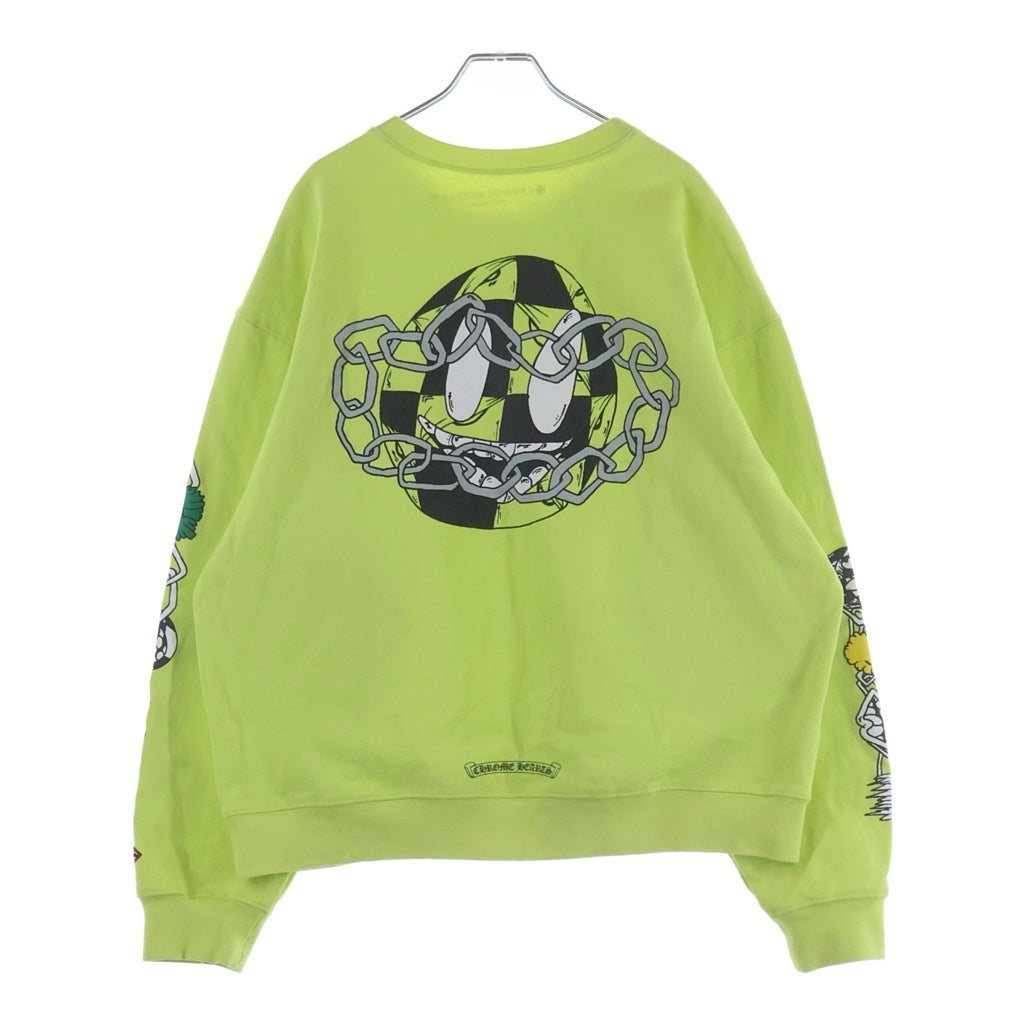 CHROME HEARTS(クロムハーツ) ×MATTY BOY PPO CHAIN GAME マッティボーイ チェーンゲーム クルーネック スウェットトレーナー イエロー