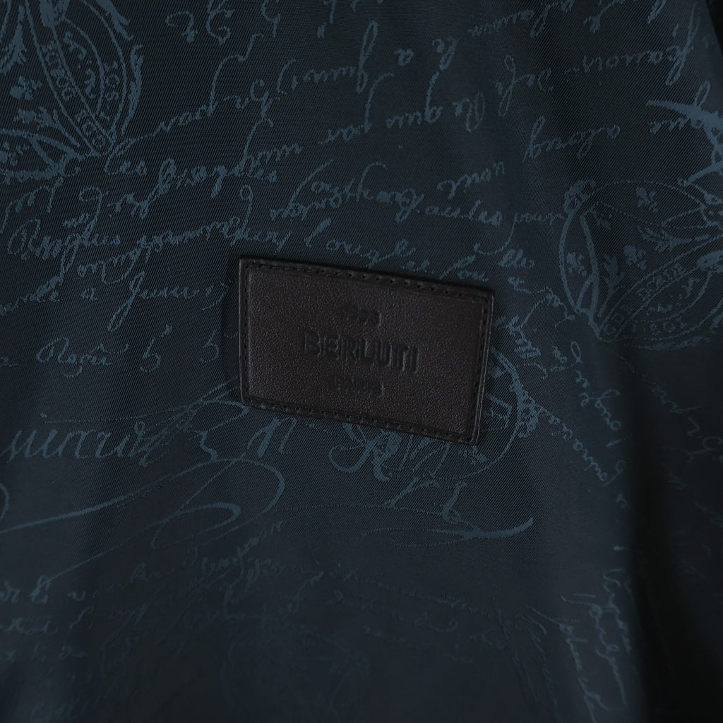 Berluti(ベルルッティ) B-Way スクリット ジップアップ フード付き ナイロンジャケット R26OBU100PAGB グリーン