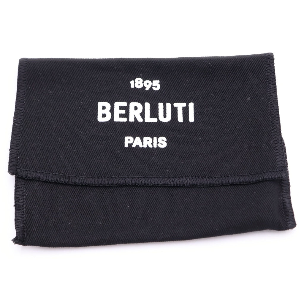 Berluti(ベルルッティ) インブイア トワルマルブフ 二つ折りレザーカードケース ブラウン レディース