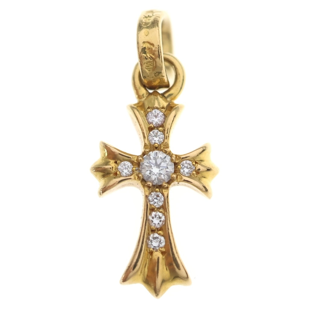 CHROME HEARTS(クロムハーツ) 22K CRS BBYFAT P/DIA ベイビーファットクロス PAVEダイヤ ペンダントトップ ゴールド BCA035