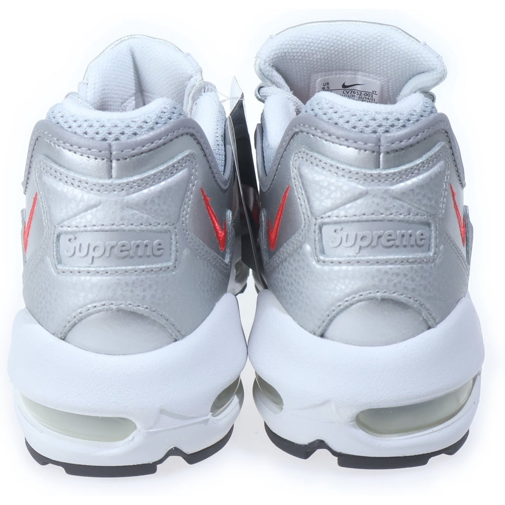 NIKE(ナイキ) ×SUPREME AIR MAX 96 CV7652-001 シュプリーム エアマックス 96 ローカットスニーカー US9.5/27.5cm シルバー