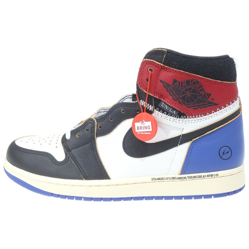 NIKE(ナイキ) ×FRAGMENT DESIGN ×UNION AIR JORDAN 1 HIGH OG IO7847-002 フラグメントデザイン ユニオン エアージョーダン ハイカットスニーカー US10/28.0cm マルチ