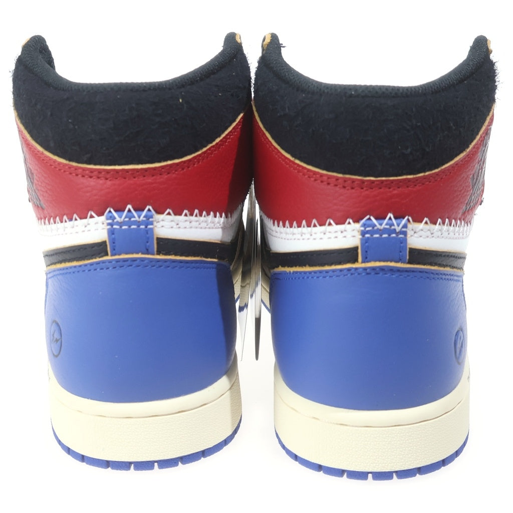 NIKE(ナイキ) ×FRAGMENT DESIGN ×UNION AIR JORDAN 1 HIGH OG IO7847-002 フラグメントデザイン ユニオン エアージョーダン ハイカットスニーカー US10/28.0cm マルチ